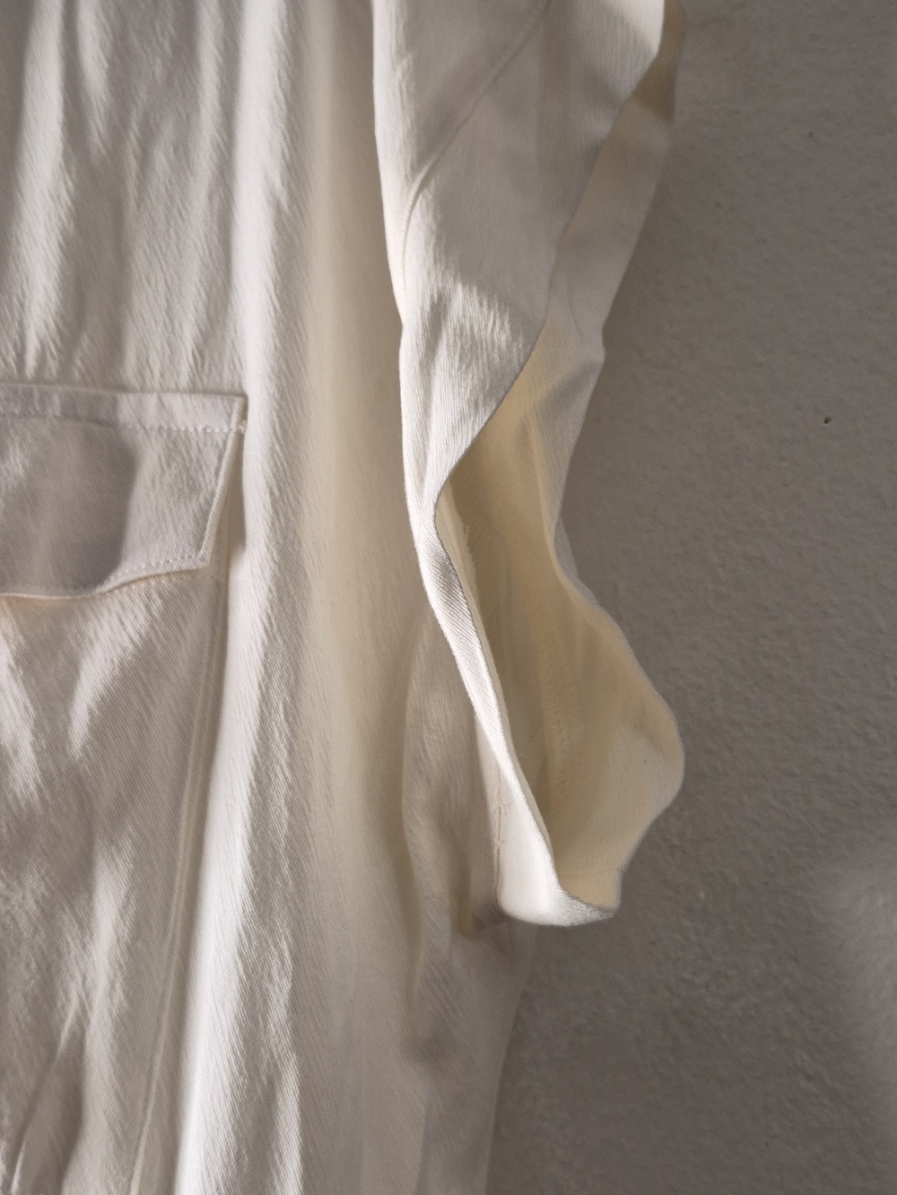 Thread & Supply Ivory Button-Front Short Sleeve Dress - Picture 3 of 8